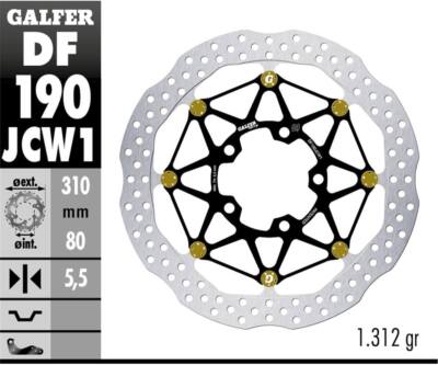 Galfer Front Brake Disc WAVE FLOATECH RACING 310X5.5 KAWASAKI ZX