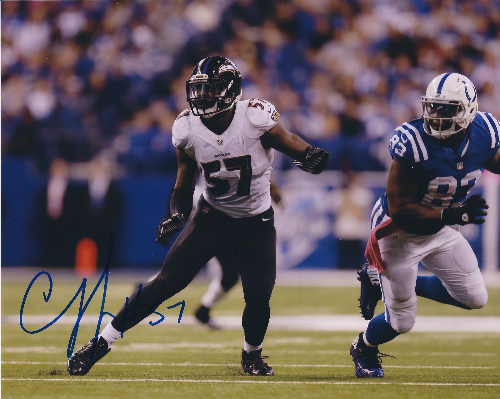 Autographed Signed C.J. MOSLEY Baltimore Ravens 8x10 Photo w/COA 