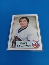 1983-84 New York Islanders Islander News Dave Langevin #18 Hockey Card