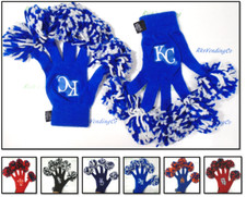 Wincraft Womens MLB Spirit Fingerz Pom Pom Gloves Team Knit