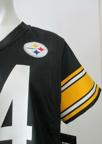 NFL Steelers Regular Size XXL polyester Brown #84 short sleeve on field shirt - Picture 4 of 12
