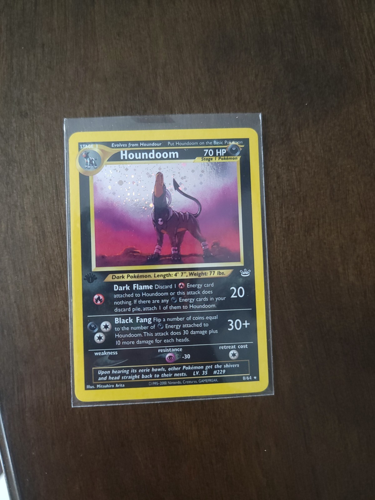 Houndoom 1st Edition Holo | 8/64 Neo Revelation | Pokémon NM-Mint 🌑