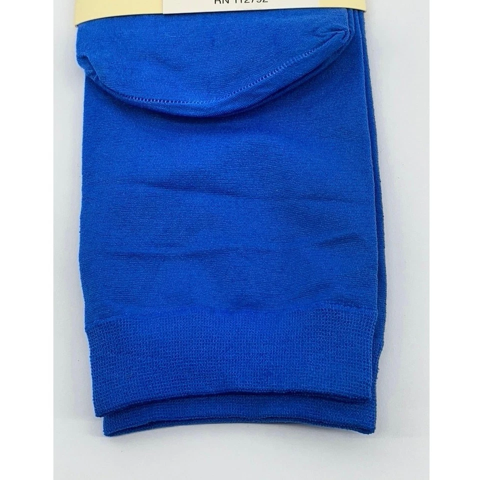 Calcetines pantalón opacos de moda azul real FOOT TRAFFIC para mujer talla OS Foto 3 de 4