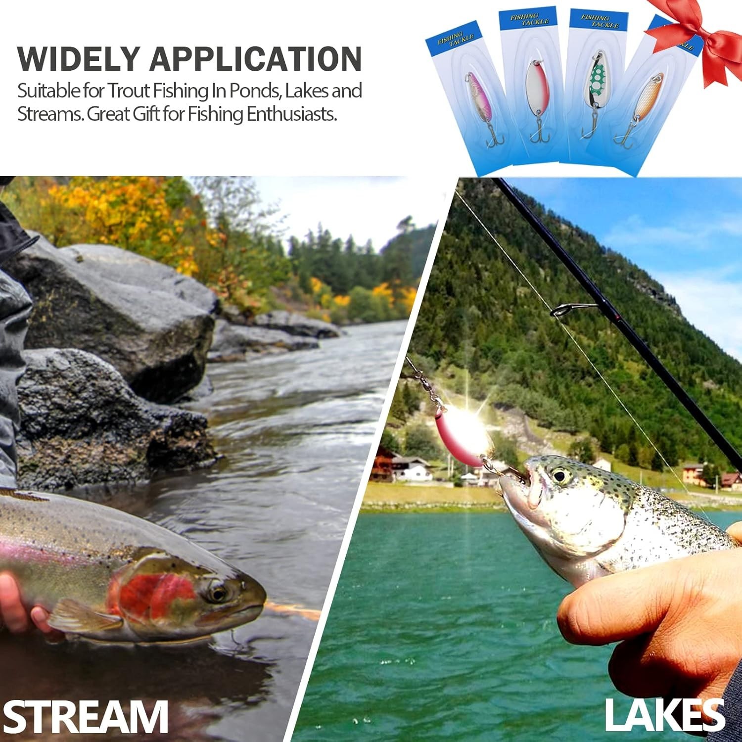 30Pcs Fishing Lures Baits Tackle, Fishing Spoon Lure Spinnerbait Bass Walleye... - Image 7