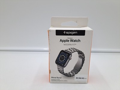 Spigen Modern Fit Apple Watch Armband 45/44/42mm Edelstahl Silber