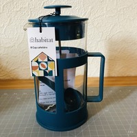##NEW##  HABITAT 8 Cup/ 1 Litre French Press Cafetiere TEAL Plastic
