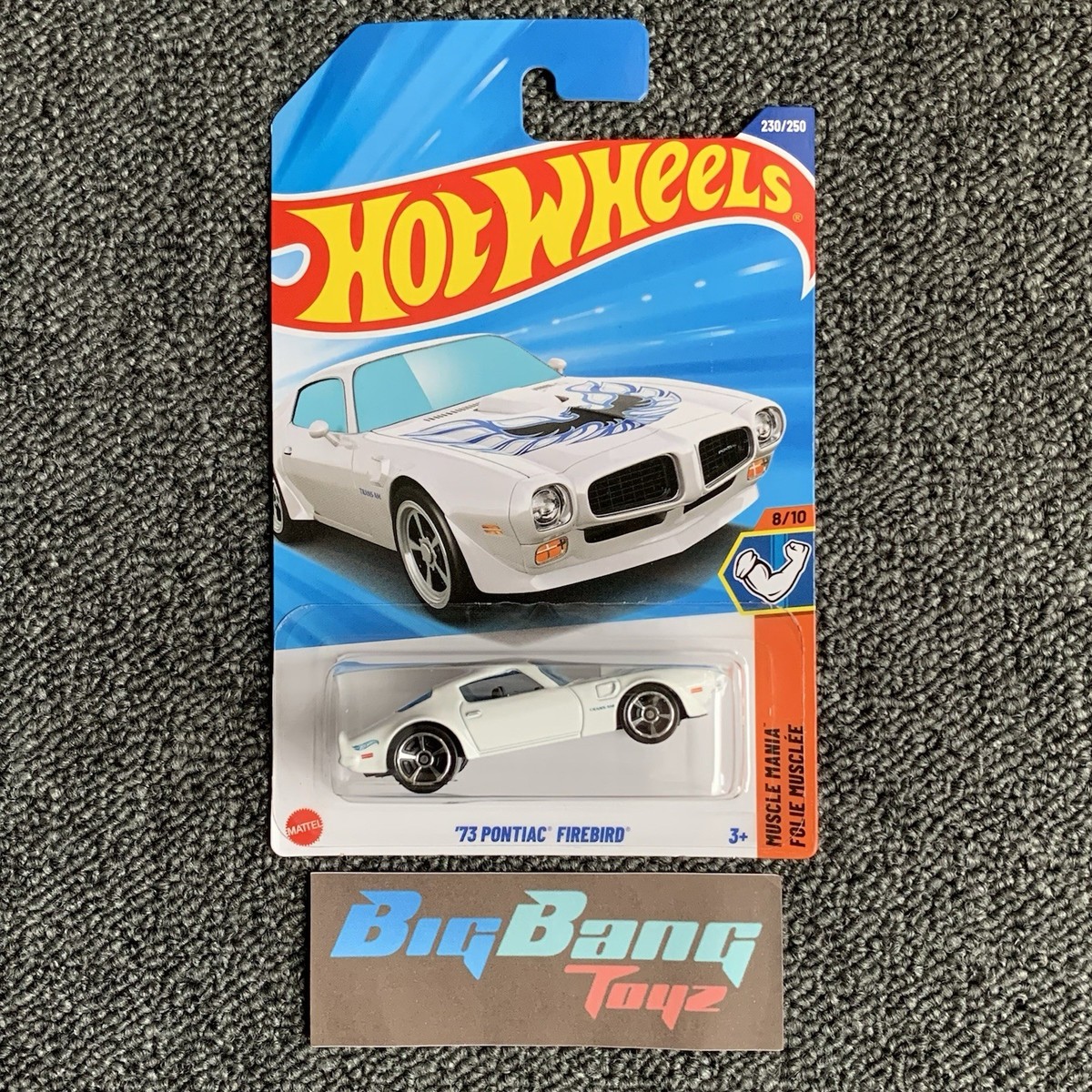 Hot Wheels 73 Pontiac Firebird White #230 Mainline 2025 Case M (In