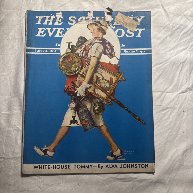 JULY 31, 1937 SATURDAY EVENING POST FULL MAGAZINE NORMAN ROCKWELL