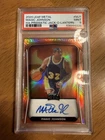 MAGIC JOHNSON PSA 9 2024 LEAF METAL HALLOWEEN AUTO PRISMATIC JACK-O-LANTERN