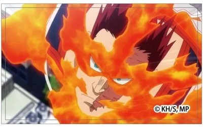 My Hero Academia Postcard Endeavor '' Trading Fabric Postcard''
