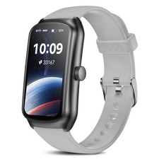 AMOLED Montre Fitness Tracker avec Coeur 24/7 Convient 5,5-7,87 Pouces Poignet, Gris 