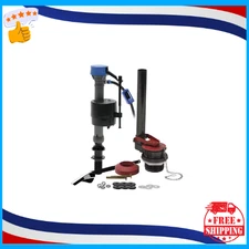 Universal Performance Toilet Fill Valve 3in Adjustable Toilet Flapper Repair Kit