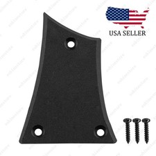 3 Hole Plastic Matte Black Guitar Truss Rod Cover Plate for Electric Guitar