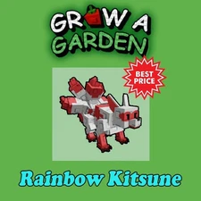 Rainbow Kitsune - Grow a Garden Roblox | PETS | Cheap Price - Fast Delivery!