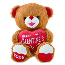 NEW Medium Sweetheart Happy Valentine's Day Teddy Bear, Tan, 10" - Free Ship
