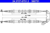 ATE Bremsseil Seilzug Feststellbremse 24.3727-0751.2 FüR Opel Vectra J96 CC F19