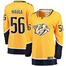 Women's Fanatics Erik Haula Gold Nashville Predators Home Breakaway Player