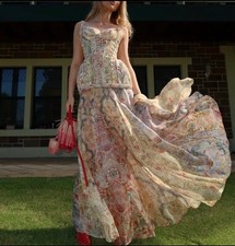 Zimmermann Runway Rebellion Corded Maxi Dress In Size AU0 XS