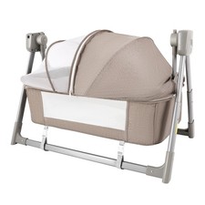 Baby Bassinet Bedside Sleeper w/ Mosquito Net Portable Crib for Newborns