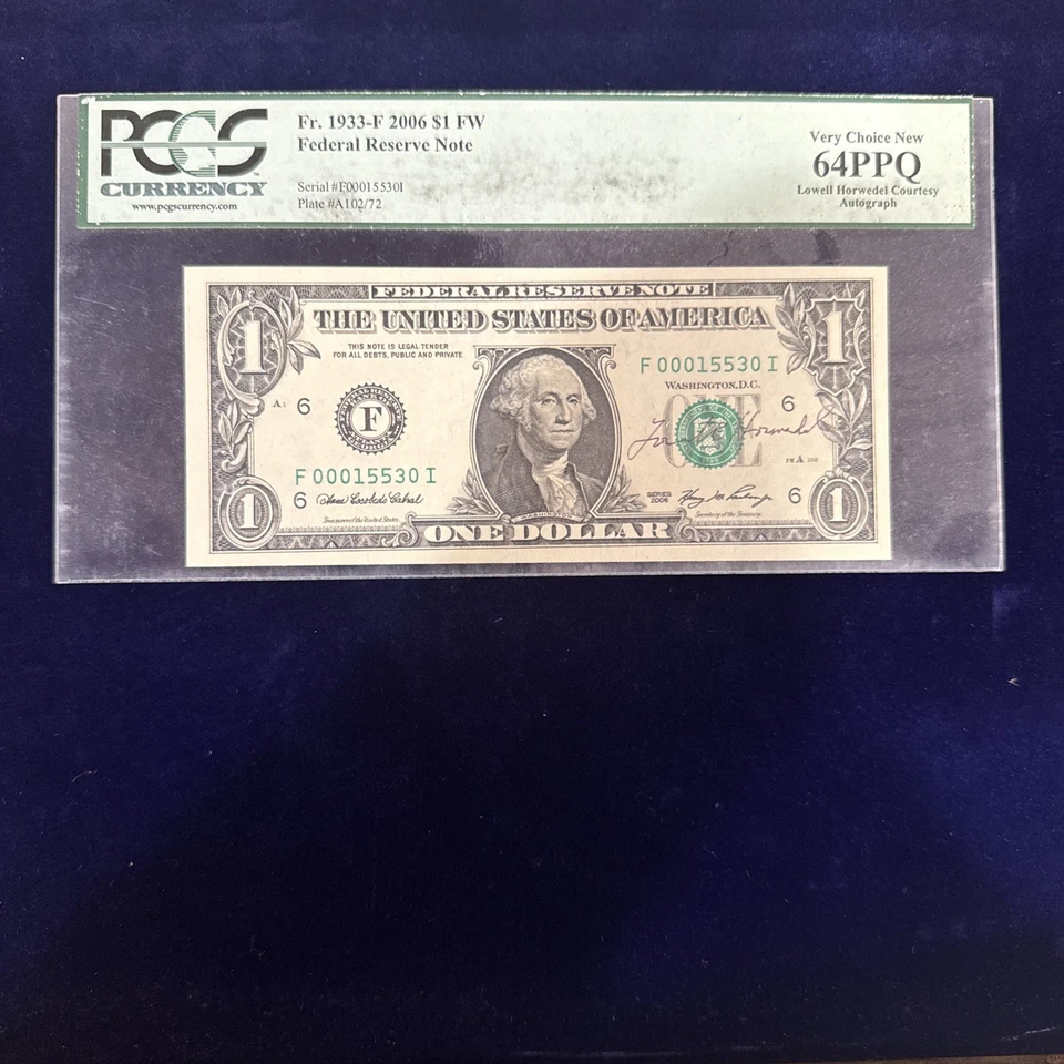 2006 $1 Lowell Howedel Courtesy Autograph - Image 2 of 4