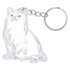 Pet Transparent Storage Keychain Cat Hair Keepsake Memorial Box