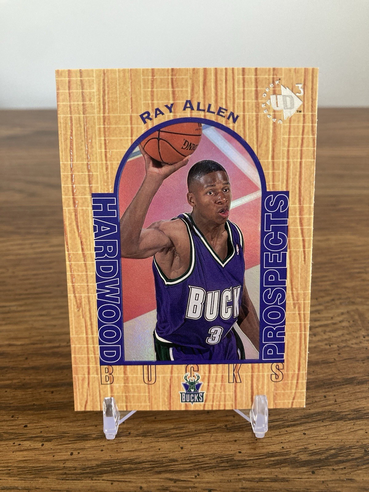 1996-97 Upper Deck UD3 - Hardwood Prospects Ray Allen #5 (RC)