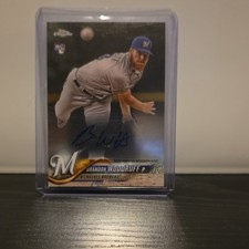 Topps Chrome Rookie Autographs Brandon Woodruff Baseball Card 2018 RA-BW