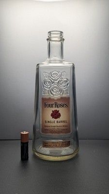Four Roses Single Barrel Bourbon Whiskey Bottle empty