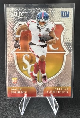2024 Panini Select - Select Certified Rookies Malik Nabers #6 (RC)