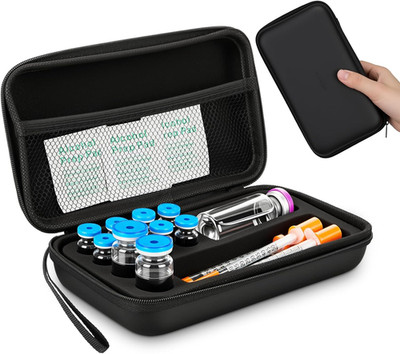 Peptide Vial Case for Fridge 8X3 Ml + 2X10 Ml + 1X30Ml Bac Water for Peptides Tr