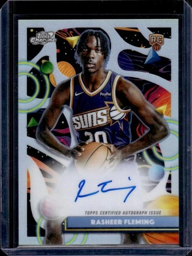 2025-26 Topps Chrome Cosmic #CCA-RF Rasheer Fleming Cosmic Chrome Autographs
