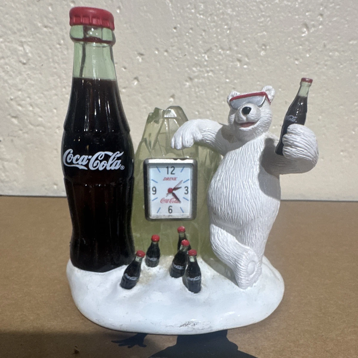 Coca Cola Polar Bear Clock Indiana Collectible Coca Cola Clocks