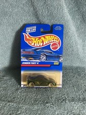 1998 Hot Wheels ZENDER FACT 4 #820 Metallic Dark Green Car 20034 Mattel Wheels