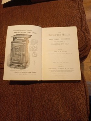 Housewife's Manual Domestic Cooking By Gas By HM Young Antique Recipes 1800s