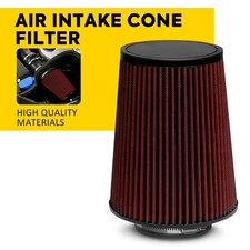 Red Dry Air Filter 4 102mm High Flow Inlet Cold Air Intake Cone Replacement Red Dry Air Filter 4 102mm High Flow Inlet Cold Air Intake Cone Replacement