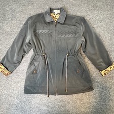 VIntage 80's Quilted Jacket Womens Hong Kong Zip Hanour Benard