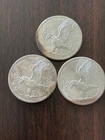 3x 1 Troy Ounce .999 Silver Rounds Eagle Flag Design GOD FAMILY COUNTRY