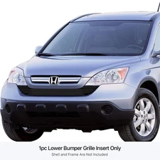 For Honda CR-V 2007-2009 APG 1-Pc Black Horizontal Billet Bumper Grille