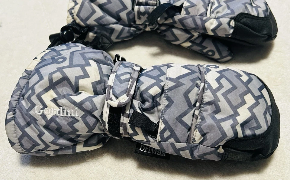 Guantes de manopla Gordini unisex-niño envolventes Geo Peaks gris/blanco talla grande Foto 2 de 4