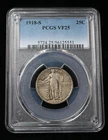1918-S 25c Standing Liberty Quarter - PCGS VF25