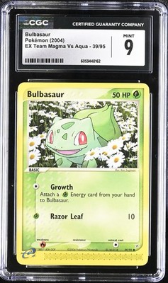 1996年ポケモンカード マグマ #126 ミント CGC 9 Bulbasaur 39/95 EX Team Magma Vs Aqua 2004 Pokemon Card | eBay