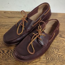 Clarks Brown Leather Deck/Boat Shoes Size 8.5 UK Worn Once