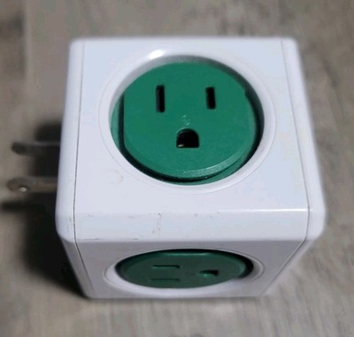 Allocacoc Original Powercube - 5 Outlet -  Green - Gently used