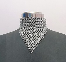Aluminum Chainmail Necklace 8mm Butted Ring Women's Neck piece Partywear Outfit