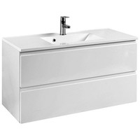 BadezimmermöBel 100Cm Waschtisch Mit Unterschrank Hochglanz Waschbecken GäSte Wc