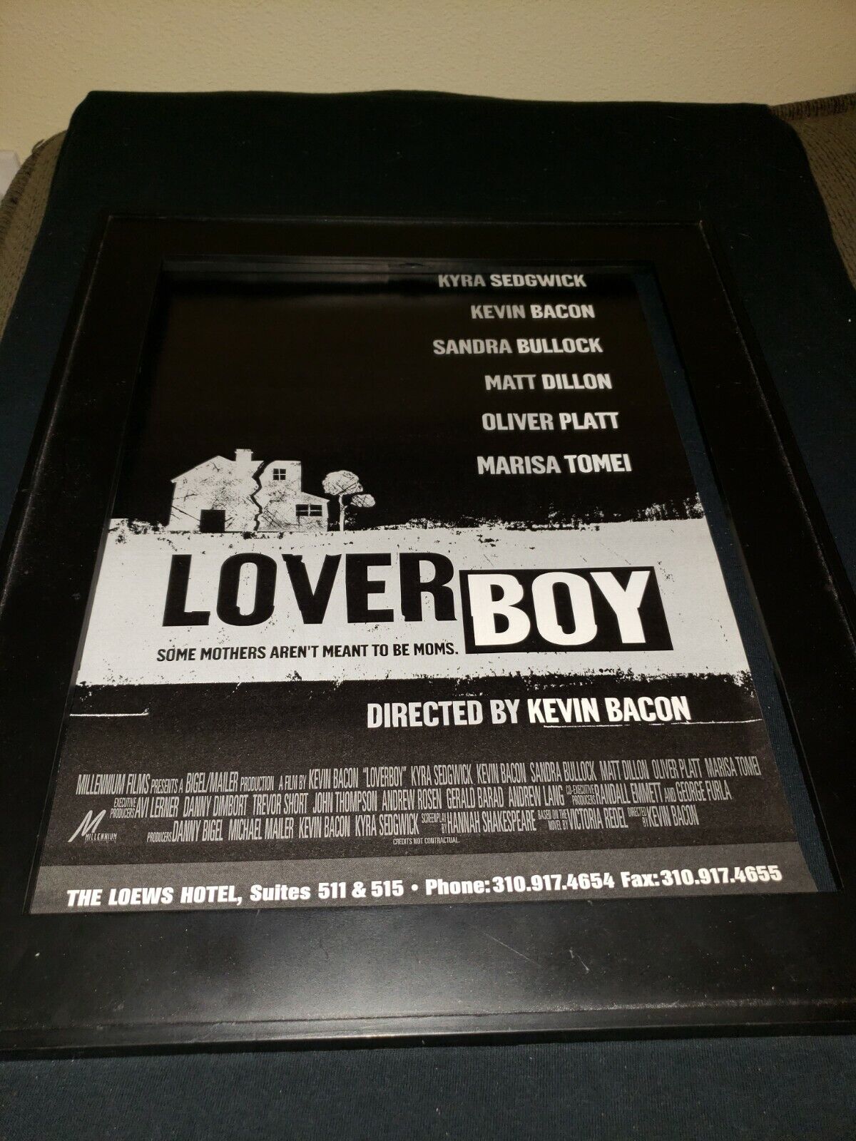 Loverboy Kevin Bacon Rare Original Promo Poster Ad Framed! Korzystny zakup materiałów wybuchowych