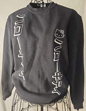 Hello Kitty By Sanrio Women's Sz UK 8 / USA 4 Black Crewneck Sweatshirt Pullover