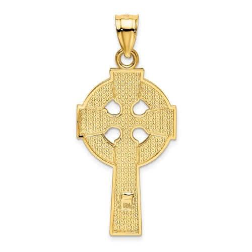14K Gelbgold poliert Keltenkreuz Anhänger L-45,82 mm B-20,61 mm - Bild 3 von 4