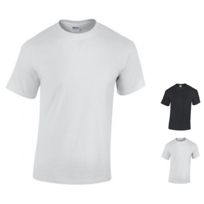 5x Herren T-Shirt Gildan Heavy Cotton  5er Set Mann Men weiß schwarz bis 5XL