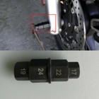 Motorcycle Front Wheel 17 19 22 24mm Axle Hex Spindle Driver Removal Tool Wrench